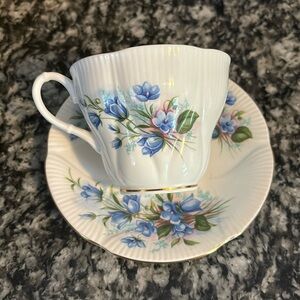 Royal Albert bone China  blue bells teacup and saucer